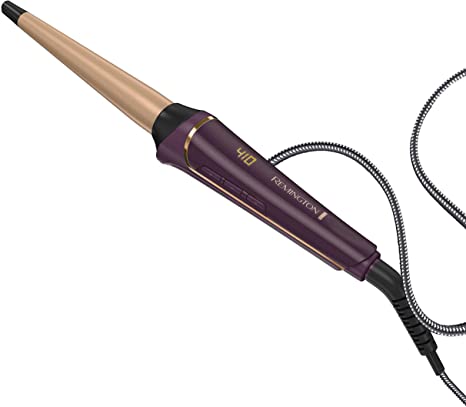 REMINGTON Pro ¾" - 1" Conical Barrel Curling Wand with Advanced Thermal Technology, Purple, CI91WCDN