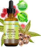 ORGANIC CASTOR OIL 100 Pure  Natural  Cold Pressed Carrier oil 2 Floz- 60 ml For Skin Hair Eyelashes Brows and Nail Care One of the richest in ricinoleic acid and omega 6