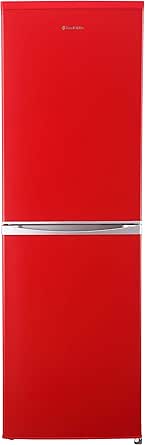 Russell Hobbs Freestanding 173cm Tall Fridge Freezer, A  Rating, 237 Litre Net Capacity, Red, Reversible Doors, RH54FF170R