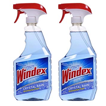 Windex Cleaners, Blue, 26 fl. oz. 2 Count (CRYSTAL RAIN)