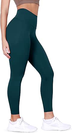 ODODOS Body-Hugging Workout Leggings with Back Pocket for Women, 25" /28" High Waist Yoga Pants