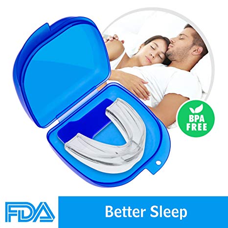 Warmhoming Mouth Guards for Teeth Grinding, 2019 Upgraded Anti Snoring Devices Aid Snore Reducing for Natural and Comfortable Sleep
