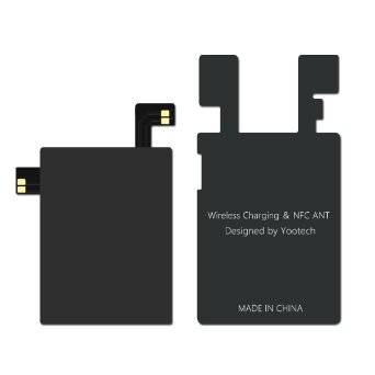 Yootech Ultra Thin Qi Standard Wireless Charging Receiver NFC Antennae Sticker Card Patch Module for LG G4