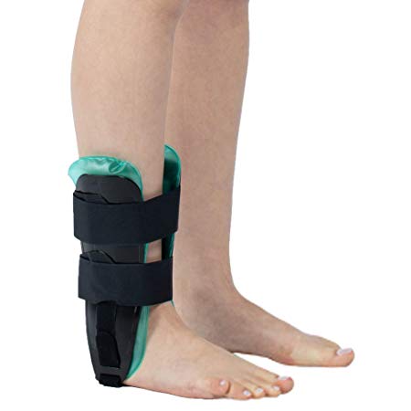 Air Gel Ankle Stirrup Brace, Adjustable Rigid Stabilizer Support Ankle Splint for Reduce Ankle Swelling and Inflammation, Relief Sprains and Arthritis Pain