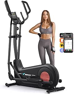 MERACH Elliptical Machine, Elliptical Exercise Machine with 18.5" Stride, 16-Level Resistance, Hyper-Quiet Magnetic Drive System, 400 lbs Weight Capacity