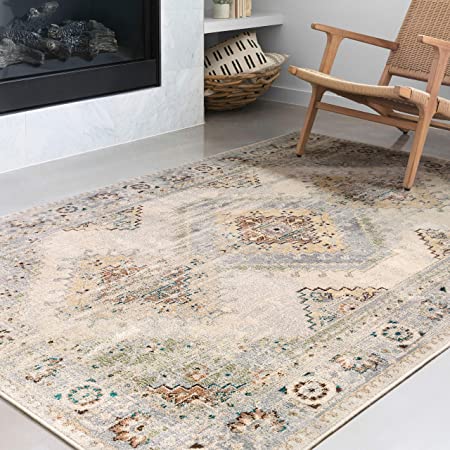 Loloi II Isadora Collection Area Rug ISA-01 Oatmeal / Silver 2'-0" x 3'-0"