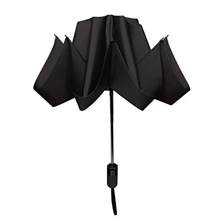 ShedRain UnbelievaBrella Reverse Compact Umbrella:Black