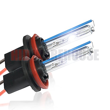 HID-Warehouse HID Xenon Replacement Bulbs - H11 5000K - Bright White (1 Pair) - 2 Year Warranty