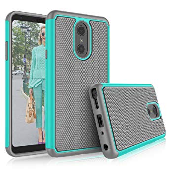 Tekcoo for LG Stylo 4 Case/LG Q Stylus Case for Girls, [Tmajor] Shock Absorbing Rubber Silicone & Plastic Scratch Resistant Bumper Grip Cute Sturdy Hard Cases Cover for LG Stylo 4 2018
