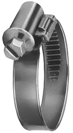 Precision Brand 47245 Smooth Band Metric Worm Gear Hose Clamp, 25mm - 40mm (Pack of 10)
