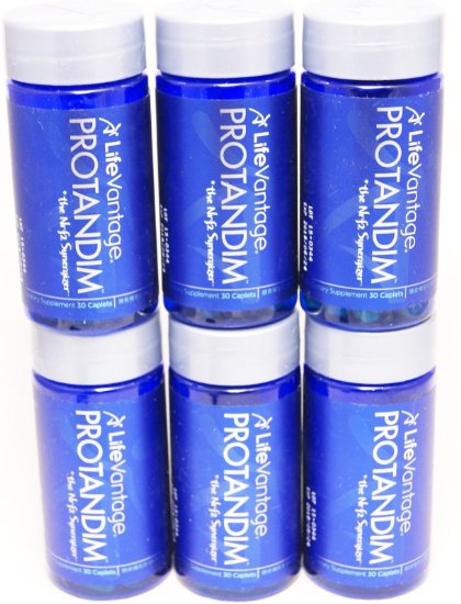 6 Pack of Protandim with Nrf2 Synergizer (6 Single Pretty Blue Bottles) - Plus a free gift as 1 report of HEALTHY LIVING and 1 Bottle of Natural Whole Foods Wellness Energy Drink in Wild Berry Flavor with DOCTOR'S REPORT