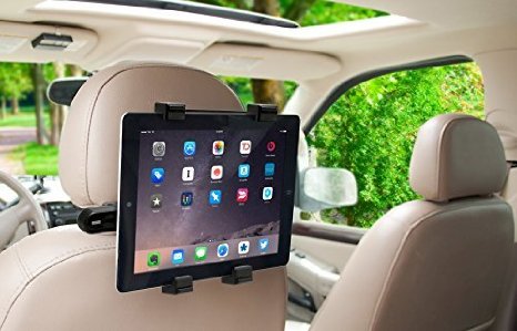 Okra 360° Degree Adjustable Rotating Headrest Car Seat Mount Holder For iPad, Samsung Galaxy,Motorola Xoom, And all Tablets Up To -10.1"