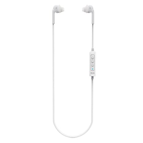 VicTec Sweat-proof Sport Wireless Bluetooth V4.0 Stereo Headset Earphone Headphone with Mic - White