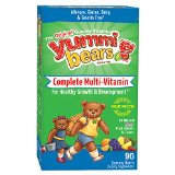 Yummi Bears Vegetarian Multi-Vitamin and Mineral for Kids 90 Gummy Bears