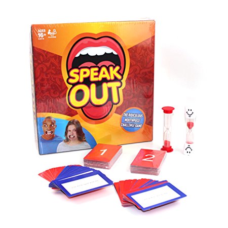 Hot Sale Speak Out Game Mouthpiece Challenge with two sand glass, Familiy And Friends Game ZDW®