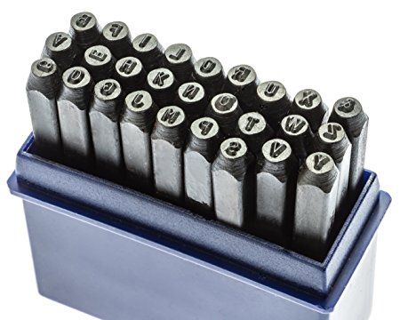 SE 942LS 2mm Letter Punch Set, 27-Piece