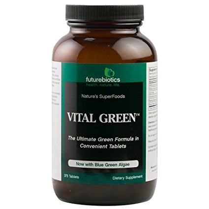 Futurebiotics Vital Green with Blue Green Algae, 375 Vegetarian Tablets
