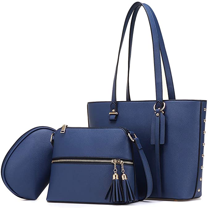 Handbags for Women, JOSEKO Fashion Tote Shoulder bags Top Handle Satchel Hobo 3pcs Purse Set
