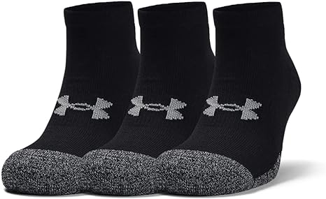 Under Armour Unisexe UA Heatgear Cushioned Low Cut 3 paires de chaussettes