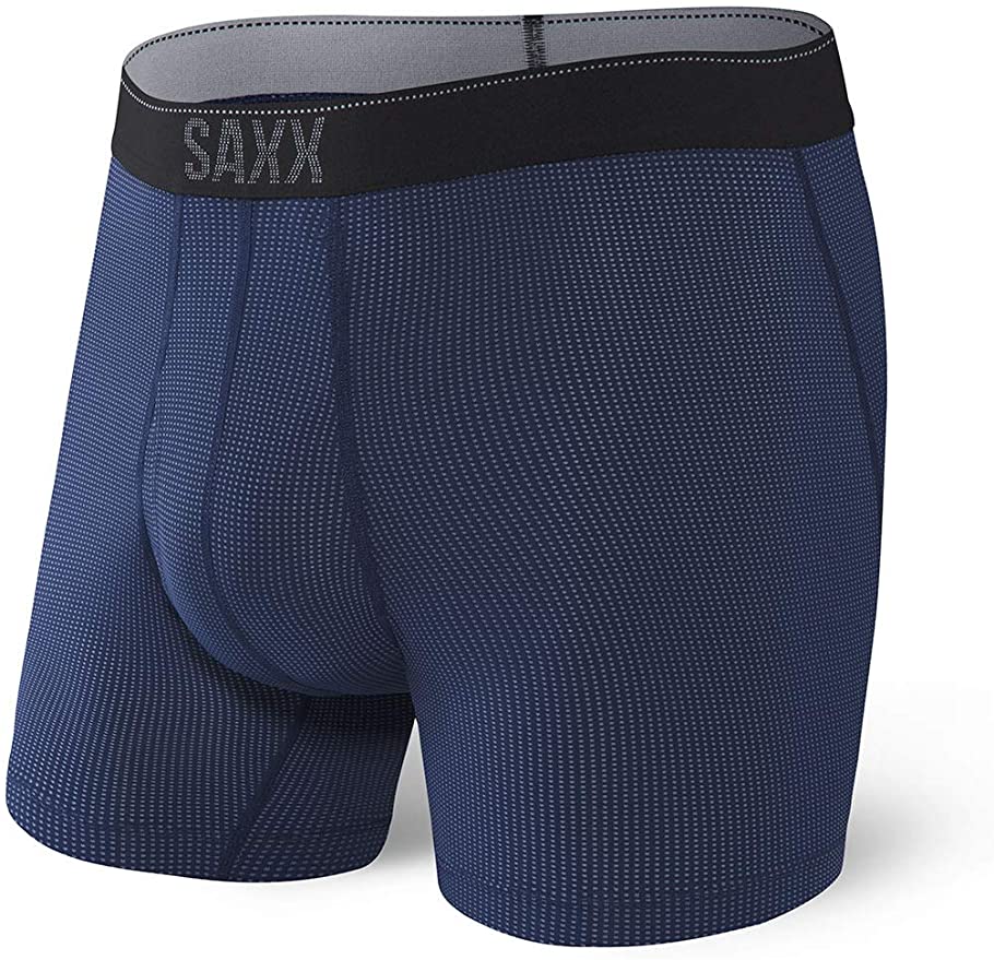 Saxx Underwear Men's Boxer Briefs – Quest Boxer Briefs with Built-in Ballpark Pouch Support, Core