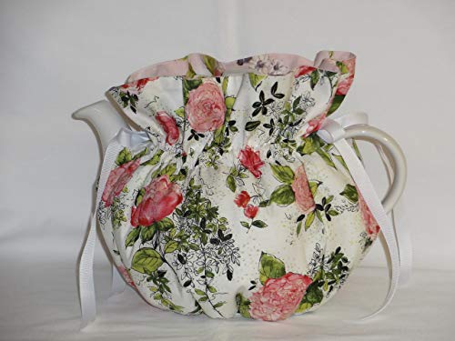 Pretty Pink Peonies 6 Cup Reversible Tea Pot Cozy