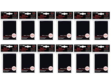 (600x) Ultra PRO Black Deck Protectors Sleeves Standard MTG Colors