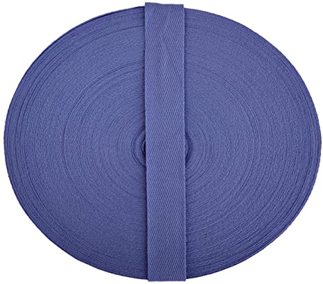 Cotton Twill Tape Herringbone Tape 3/8 Inch 49 Yards Cotton Twill Ribbon for Sewing Binding Gift Wrapping Craft DIY (3/8 inch(1 cm), Light Purple 13876)