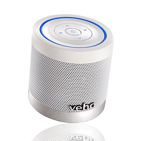 Veho VSS-747-360BT M4 Portable Rechargable Wireless Bluetooth Speaker with Track Control for iPhones, Android, iPod, iPad, Tablets and all other Bluetooth devices - White