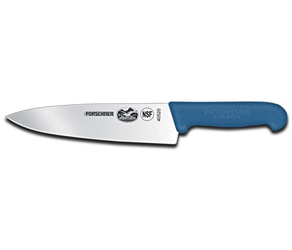 Victorinox Cutlery 8-Inch Chef's Knife, Blue Fibrox Handle