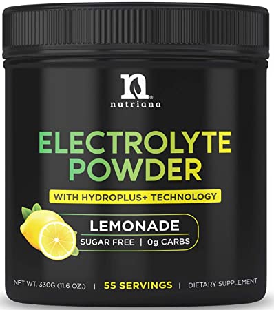 Keto Electrolyte Powder Hydration Supplement - Lemonade Hydration Powder - Keto Electrolytes Powder Packets Alternative Supplement - No Sugar, 0 Carbs, Magnesium, Potassium, Calcium, 55 Servings