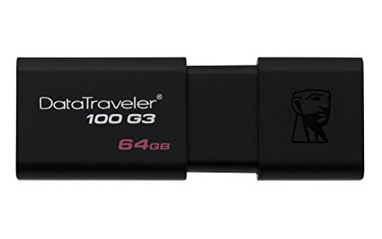 Kingston Technology DataTraveler 100 Generation 3 USB 3.1 Gen 1/USB 3.0 Flash Drive - 64 GB
