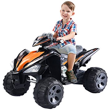 Giantex Kids Ride On ATV Quad 4 Wheeler Electric Toy Car 12V Battery Power Black