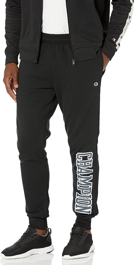 Champion Men's Powerblend Joggers, Men’s Fleece Joggers,Graphic Sweatpants (Reg. or Big & Tall)