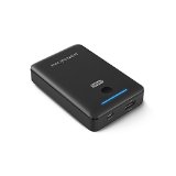 RAVPower 7800mAh Portable Charger Power Bank External Battery PackDeluxe Series iSmart Technology 24A Output 2A Inputfor iPhone iPad Android Windows smartphones tablets and more Black