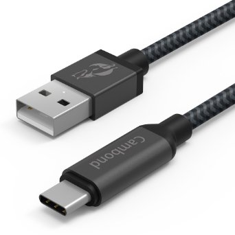 USB C, Cambond 6.6ft / 2M Braided Type C Cable With Reversible Connector for LG G5, Nexus 6P, Nexus 5X, OnePlus 2, New Macbook 12 inch, Google ChromeBook Pixel, Nokia N1, Pixel C and More (Grey)