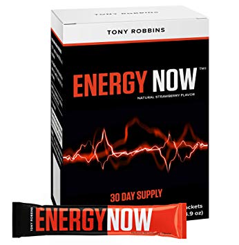 Tony Robbins Energy Now Stick Packets | Awaken The Giant Within | Pre-Workout Performance Drink Mix with Peak ATP, Green Coffee & L-Theanine, No Jitters or Crashing, Stevia Sweetened (30 Servings)