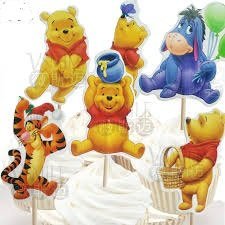 Disney Winnie The Pooh Dessert Muffin Cupcake Toppers for Wedding Baby Shower Birthday Party (Pack of 24)