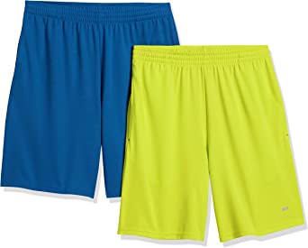 Amazon Essentials Men's Performance Tech Loose-Fit Shorts, Pack of 2