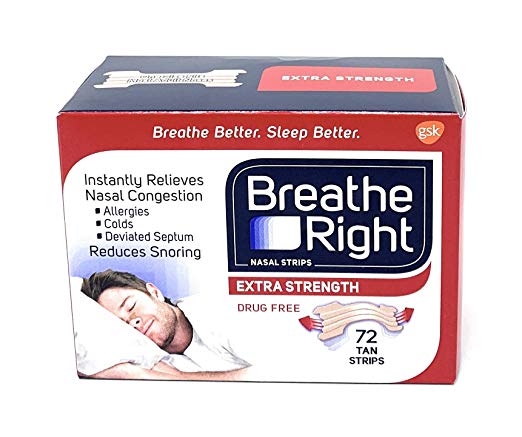 Breathe Right Tan Nasal Strips, 72 ct.