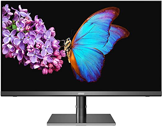 MSI Creator PS321URV 32" 3840x2160 UHD 60Hz 4ms Response Time 16:9 Aspect Ratio VESA Certified Display HDR 600 Anti-Glare Tilt/Swivel/Height Adjustment Content Creation Monitor, Black