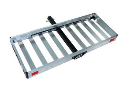Tricam ACC-1F Hitch Mounted Aluminum Cargo Carrier, 500-Pound Capacity, 50-Inch by 20-Inch Platform