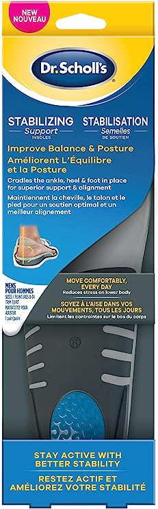 Dr. Scholl's Stabilizing Support Insoles, Men's, Sizes 8-14