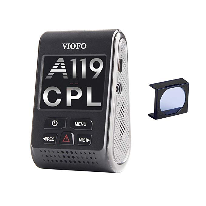 VIOFO A119 V2 Dash Camera with CPL 2018 Edition (OCD Tronic Certified)