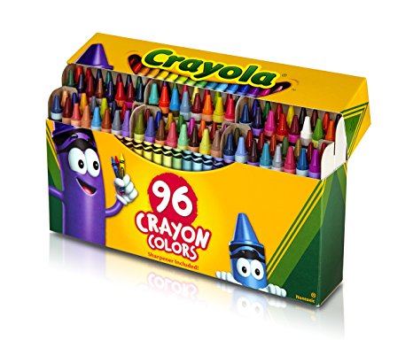 Crayola; Crayons; Art Tools; 96 ct.; Durable, Long-Lasting Colors, Built-in Sharpener