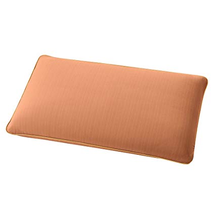 Sleep Innovations CopperRest Gel Memory Foam Pillow with Soft Knit Cover, Made in the USA with a 5-year Limited Warranty – Queen Size Bed Pillow