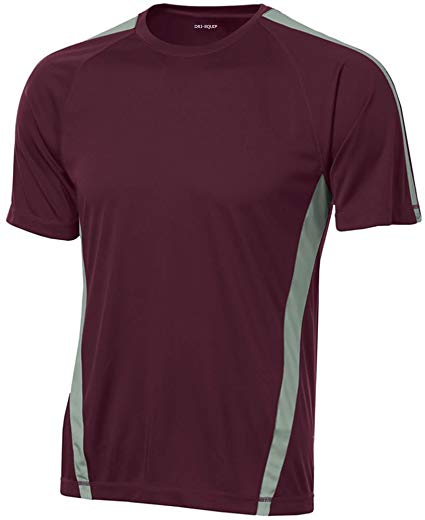 Joe's USA Men's Short Sleeve Moisture Wicking 2-Color Athletic T-Shirts