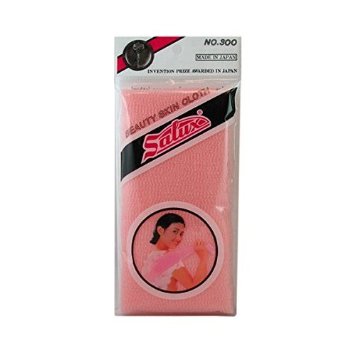 Salux Nylon Japanese Beauty Skin Bath Wash ClothTowel - Peach Pink