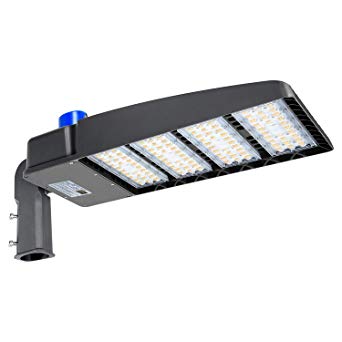 320W LED Parking Lot Light with Photocell 39000LM LED Shoebox Pole Lights Fixture 1000W HID/HPS Replacement 5700K IP65 AC 100-277V DLC UL Listed Outdoor Area Street