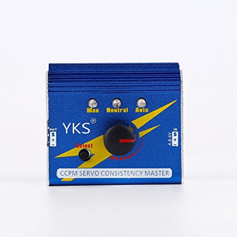 YKS Upgraded Multi Servo Tester 3CH ECS Consistency Speed Controler with Reverse Connection Protection