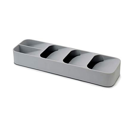 Joseph Joseph 85119 DrawerStore Kitchen Drawer Organizer Tray for Cutlery Silverware, Gray